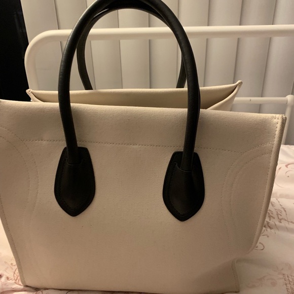 CELINE COTTON CANVAS MEDIUM PHANTOM WHITE - Picture 3 of 6